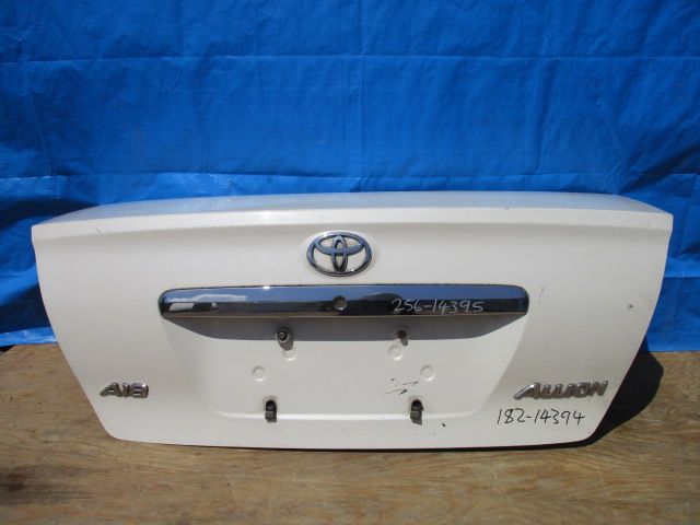 Used Toyota Allion BOOT LID MECHANISM AND LATCH 